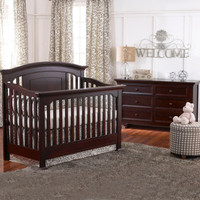 Baby Caché Windsor Crib and dou- Espresso