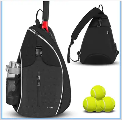 YTONET Black Sports Sling Bag, View more