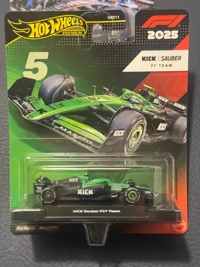 Hot Wheels Premium formula one F1 2025 KICK Sauber F1 Team #27, View more