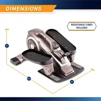 Bionic Body Magnetic Tension Under-Desk Elliptical Mini Stepper