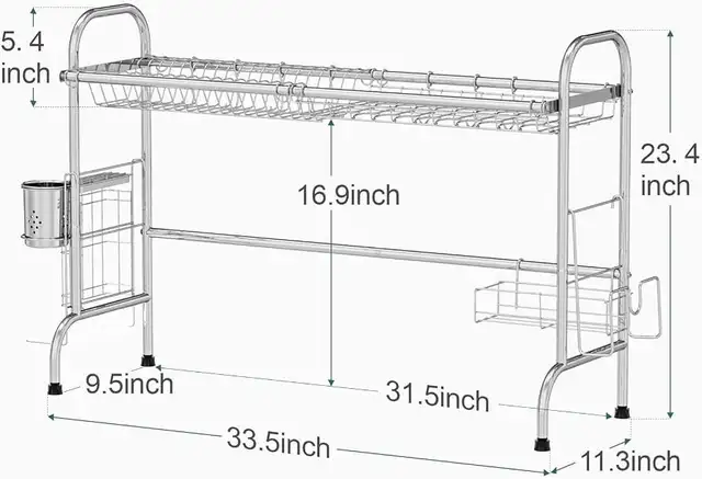 Over the sink dish drying rack540259711881717762