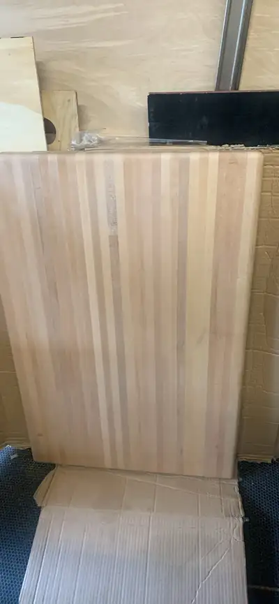 very large kitchen butcher block countertop cutting board, View more