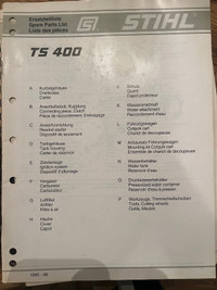 Stihl parts Manuals