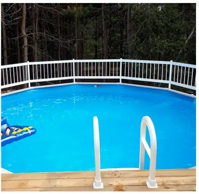 Blue 8 ft Round Overlap Liner 48 or 52 inch Item is brand new but not in original packaging. I am a...
