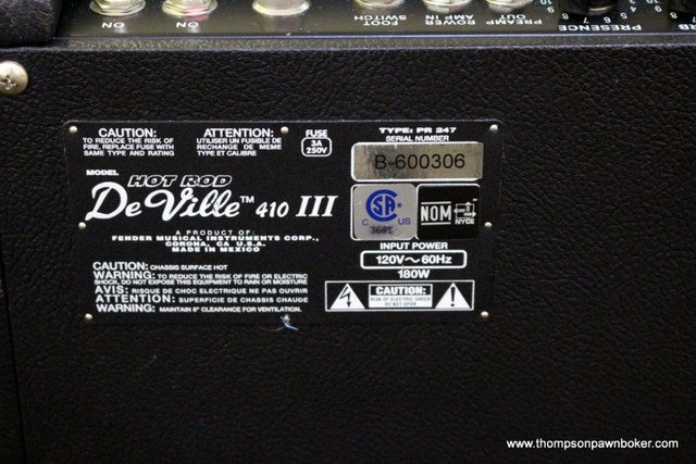 FENDER HOT ROD DEVILLE 410 III TUBE GUITAR AMPLIFIER (2014) in Amps & Pedals in Hamilton - Image 4