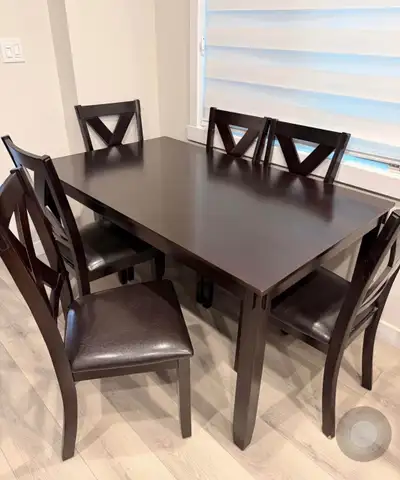7 Piece Wooden Dining Set-Brand New, View more