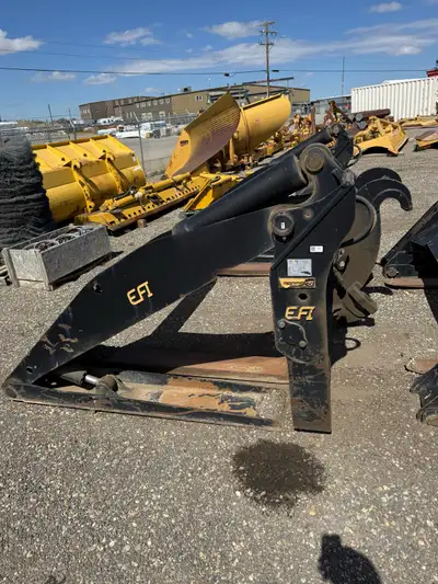 EFI WL40S Pipe Grapple Fits Cat 950-962 Fusion Coupler 120” Wide Carriage 72” Long Forks Very Good C...