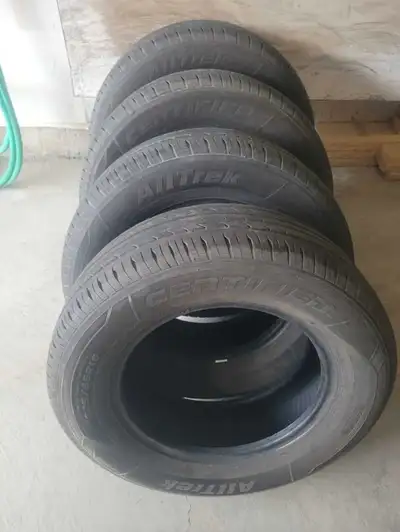 4 Certified AllTrek All Season Tires for Sale. **225/65/R16** Great Condition. (8/32") 75% Tread Rem...