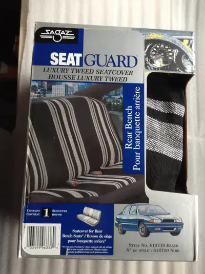 Yes, 1 Still Available, Seat Cover Luxury Tweed Rear Bench with No Airbags Small to mid size cars wi...