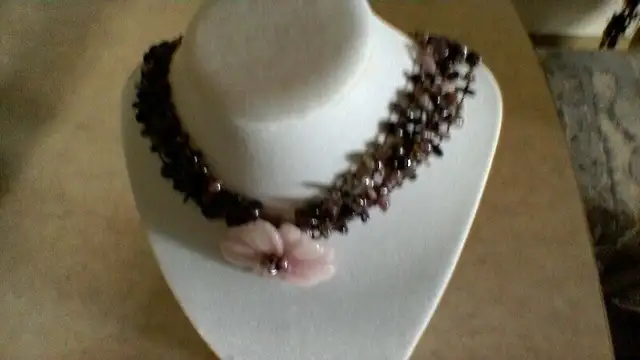 PINK CALCEDONY/TOURMALINE TORSADE62863731927426121
