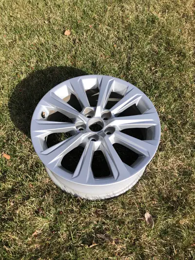 4 new Toyota 18” rims. Tires that were on the rims were 255/65 R18.