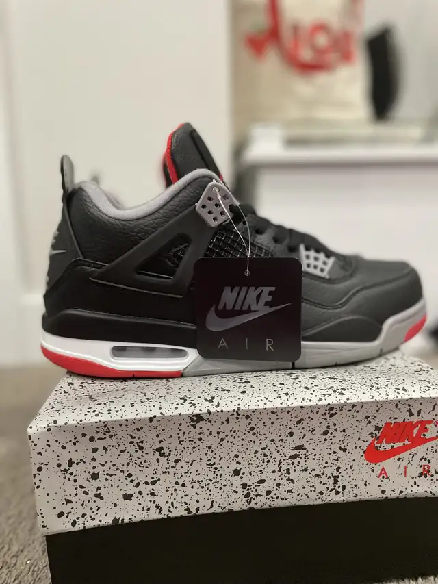 Jordan 4 Bred Reimagined in Men's Shoes in Calgary - Image 3