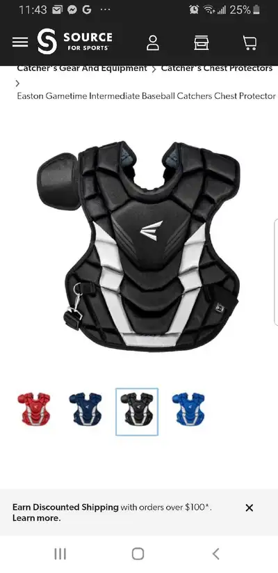 Easton Baseball Catchers Chest Protector - , View more