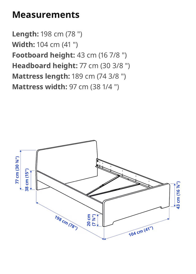 Single Bed and mattress  in Beds & Mattresses in City of Halifax - Image 3