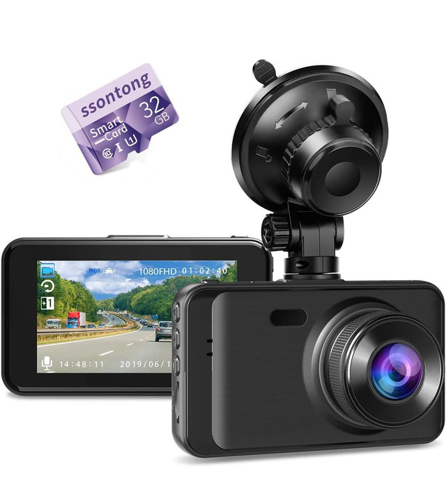 Dashcams Car Camera with 32GB SD Card, in Cameras & Camcorders in Kitchener / Waterloo