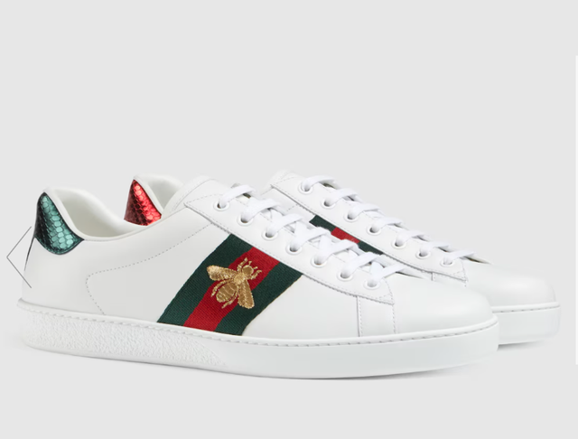 Gucci Men's Ace sneaker with embroidery.