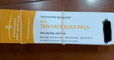 Fairmon Hot Springs Golf Passes X10, View more