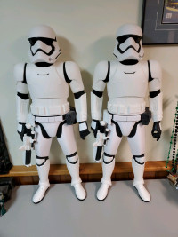 Storm Troopers 32 inches tall, blasters movable arms and legs