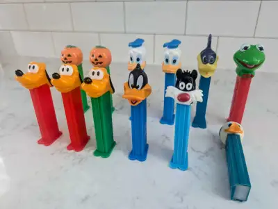 Vintage Disney and Looney Tunes PEZ Dispensers, View more