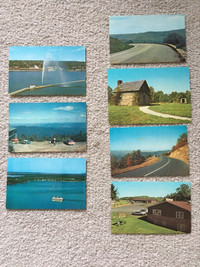 Vintage Post Cards from Vermont /Blue Ridge Parkway 