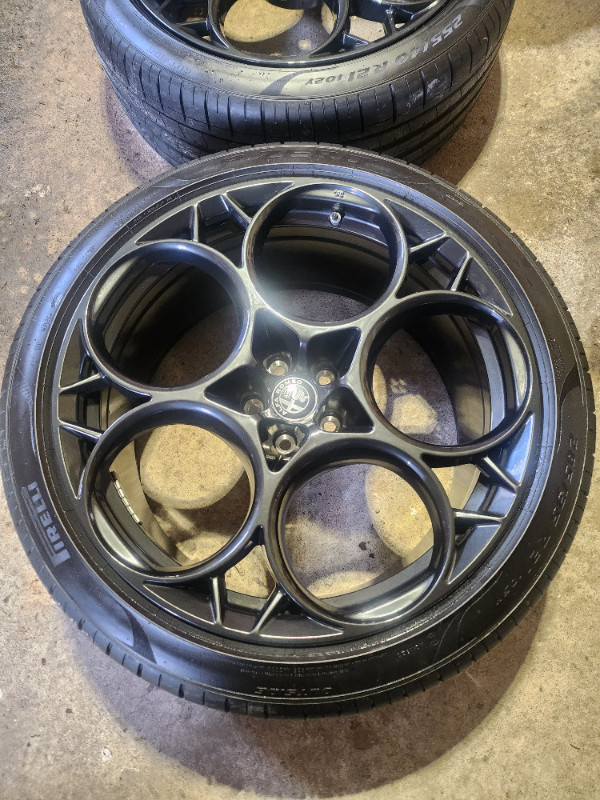 Alfa Romeo Quadrfolio 21" Wheels + Pirelli Pzero tire (New) in Tires & Rims in Calgary - Image 3