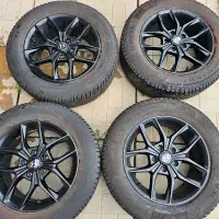 205/65/16 Continental winter tires with alloy rims 5x114.3