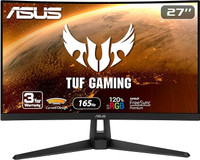 ASUS TUF Gaming VG27VH1B 27" Curved Monitor, 1080P Full HD, 165H