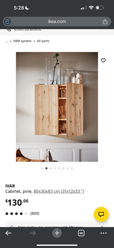 Ikea ivar cabinet bnib, View more
