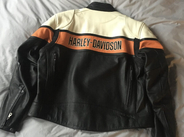 Harley Davidson Men's Leather Jacket New / Manteau Cuir Homme dans Hommes  à Laval/Rive Nord - Image 2