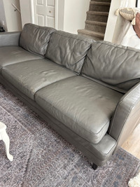 FREE - leather couch 