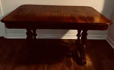 Extendable Solid Wood Dining Table, View more