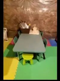 Daycare table with chairs