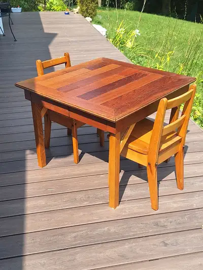 Wood Kids Table and Chairs, View more