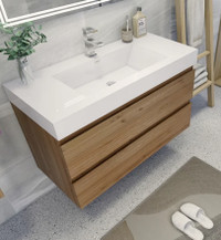 New in Box! 42" single bathroom vanity with acrylic sink