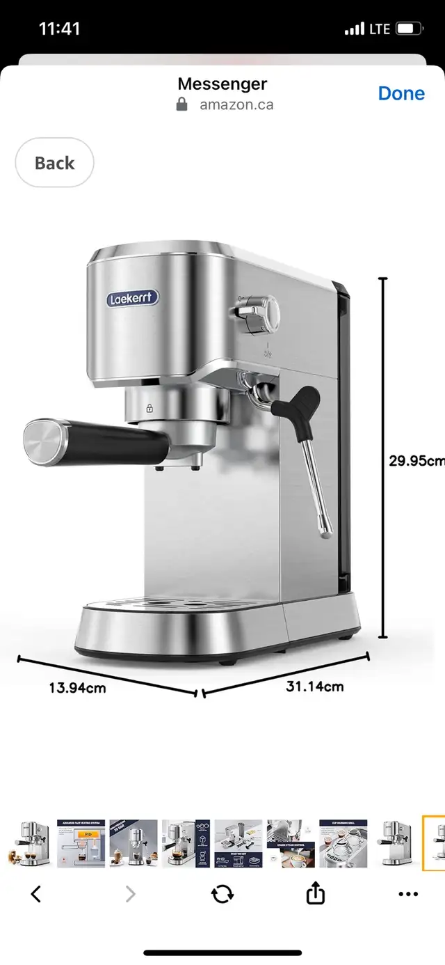 Espresso Machine 20 Bar Espresso Maker in Coffee Makers in Cambridge - Image 9