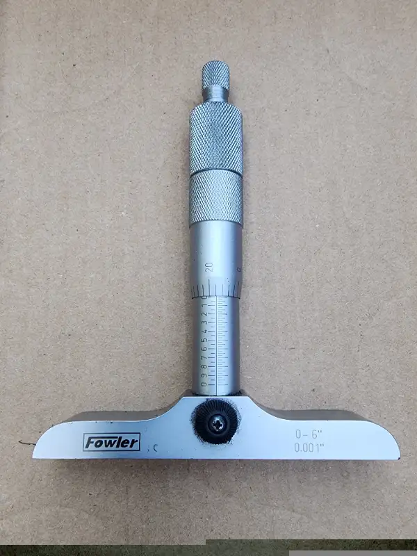 Fowler 0"-6" Depth Micrometer With Plastic Case Like New in Hand Tools in Windsor Region - Image 9