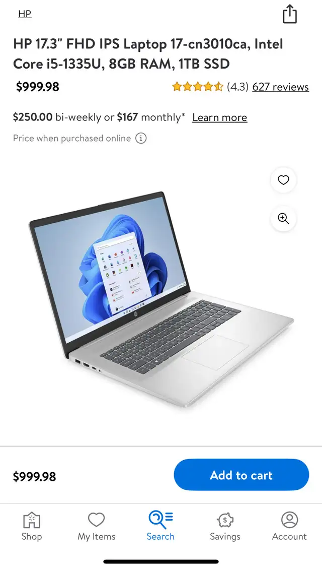 HP 17.3" FHD IPS Laptop 17-cn3010ca, Intel Core i5 in Laptops in Kingston - Image 4