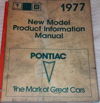 1977 Pontiac New Product info Service Manual