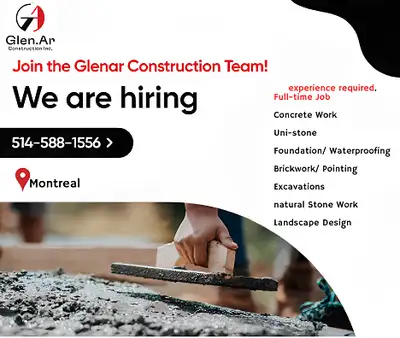 Experienced Construction Worker Wanted, View more