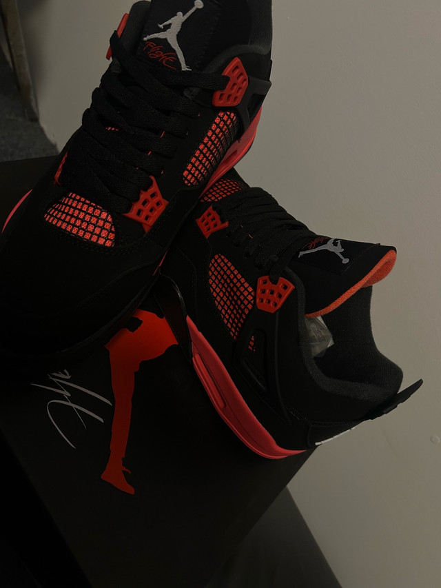 Jordan 4s retro thunder red in Men's Shoes in London - Image 2