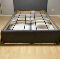 IKEA Queen Bedframe and IKEA side tables