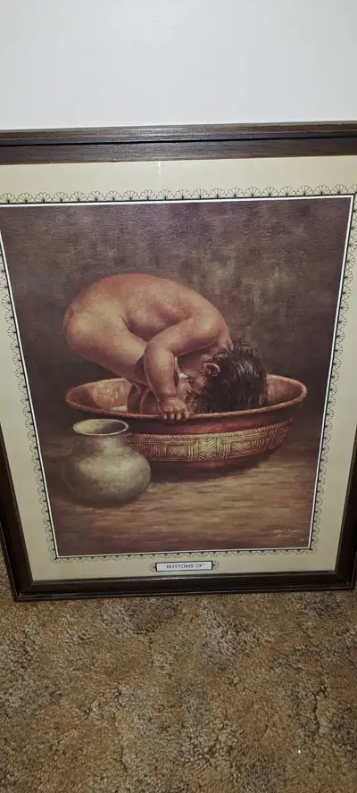 Vintage Bill Hampton Wood Framed Print 1974, View more