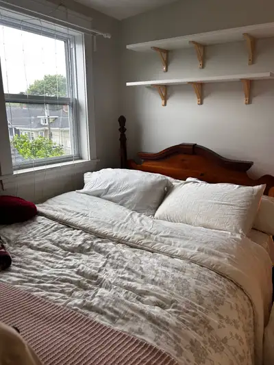 wooden bedframe , View more