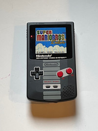 Gameboy Color. Modern lcd screen and custom case