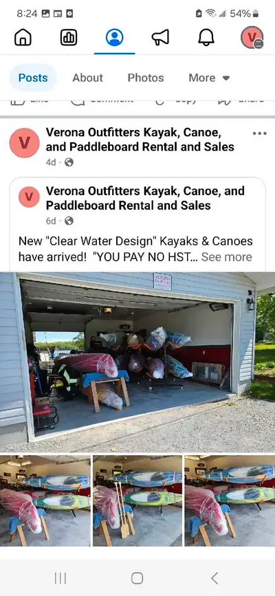 VERONA OUTFITTERS Clear Water Design Dealer Sales/Rentals Explore 5 Beautiful Lakes From 1 Launch! N...
