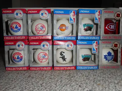 Vintage 1993 NOMA Christmas Ornaments, new in box/ never used., View more
