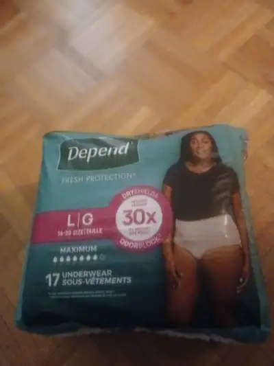 Women's Depends Disposable Underwear., View more