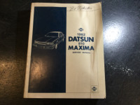 1982  Datsun Maxima Service Manual 810 L24 LD28 Sedan Wagon