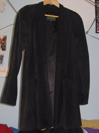 Danier Black suede coat