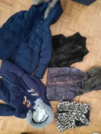 Girls-kids winter jackets/vests